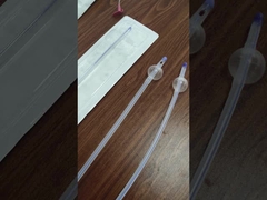 সিলিকন লেপযুক্ত ল্যাটেক্স ফলি ক্যাথেটার 3 ওয়ে ডাবল বেলুন ইউরোলজি সার্জারি জন্য