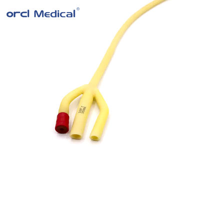 Orcl বিভিন্ন ডিসপোজেবল মেডিকেল চিকিৎসা সামগ্রী কাস্টমাইজড ৩-উপায় ফোলি ক্যাথেটার সাইজ নম্বর ১৬